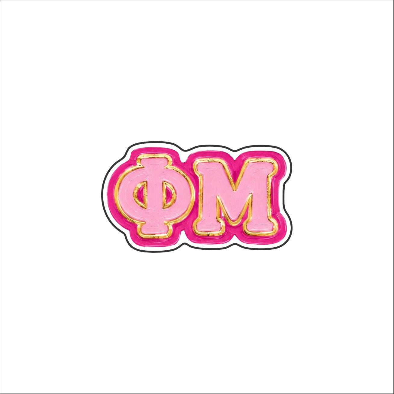 LFA-284 Phi Mu Sorority Magnet | 0.125Acrylic Magnet