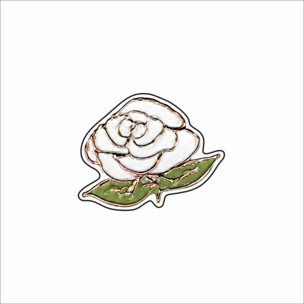 LFA-310 White Rose Magnet | 0.125Acrylic Magnet