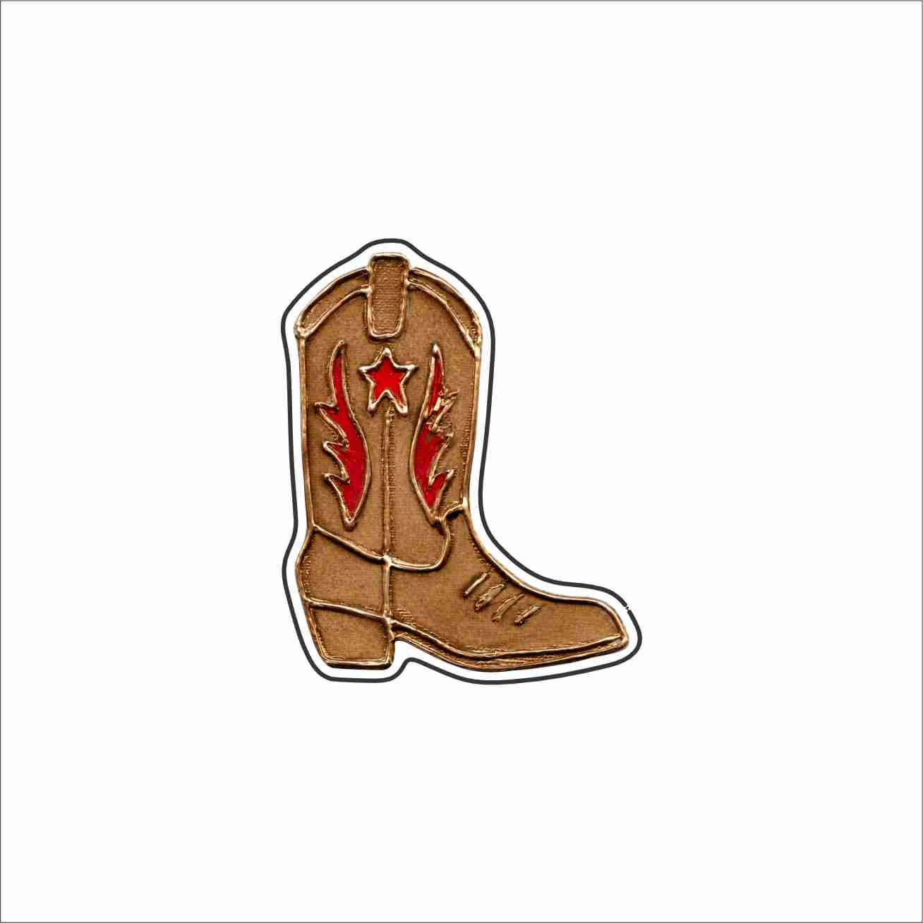 LFA-317 Cowboy Boot Magnet | 0.125Acrylic Magnet