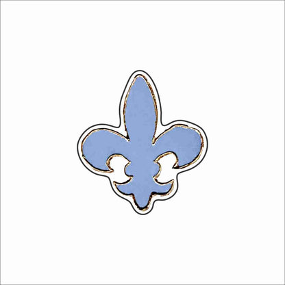 LFA-320 Blue Fleur de lis Magnet | 0.125Acrylic Magnet