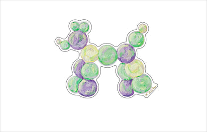 LFW-010 NOLA Bead Dog | 0.75Acrylic Contour |