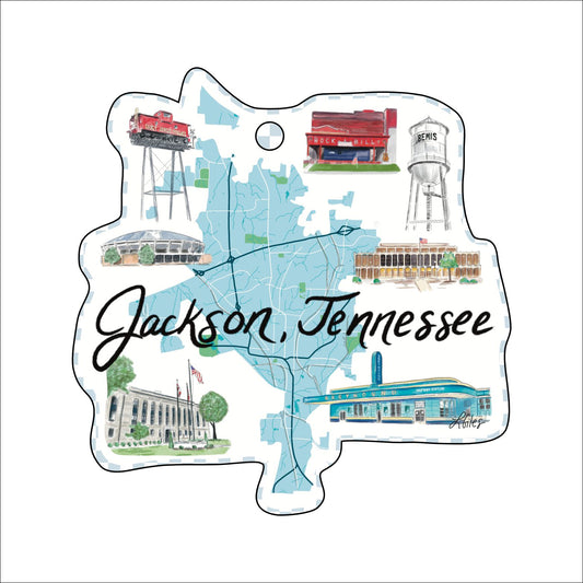 Jackson TN Ornament | 0.25in. Acrylic Ornament | Single