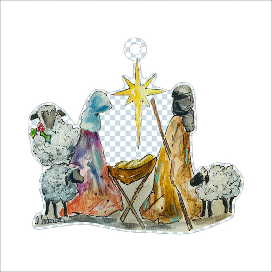 LLA-006 Christmas Ornament | 0.125in. Acrylic Ornament | Case (any 10+)