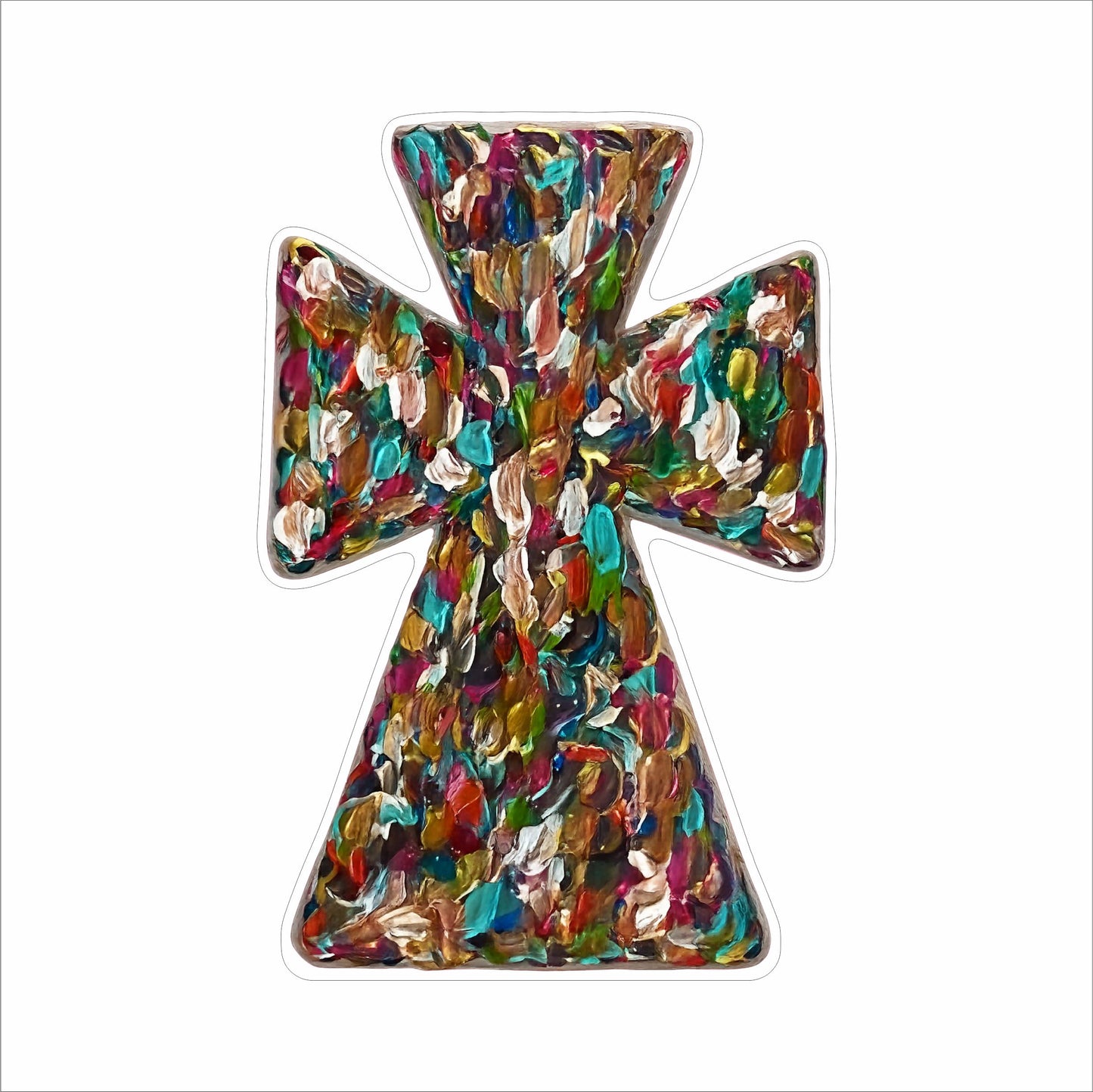 LDC-001 Abstract Multi-Cross | 0.75Acrylic Contour