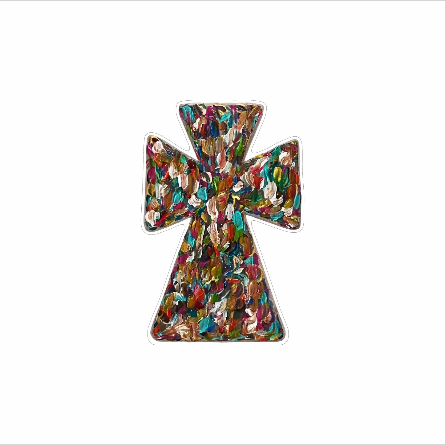 LDC-002 Abstract Multi-Cross Mini | 0.50Acrylic Mini Contour