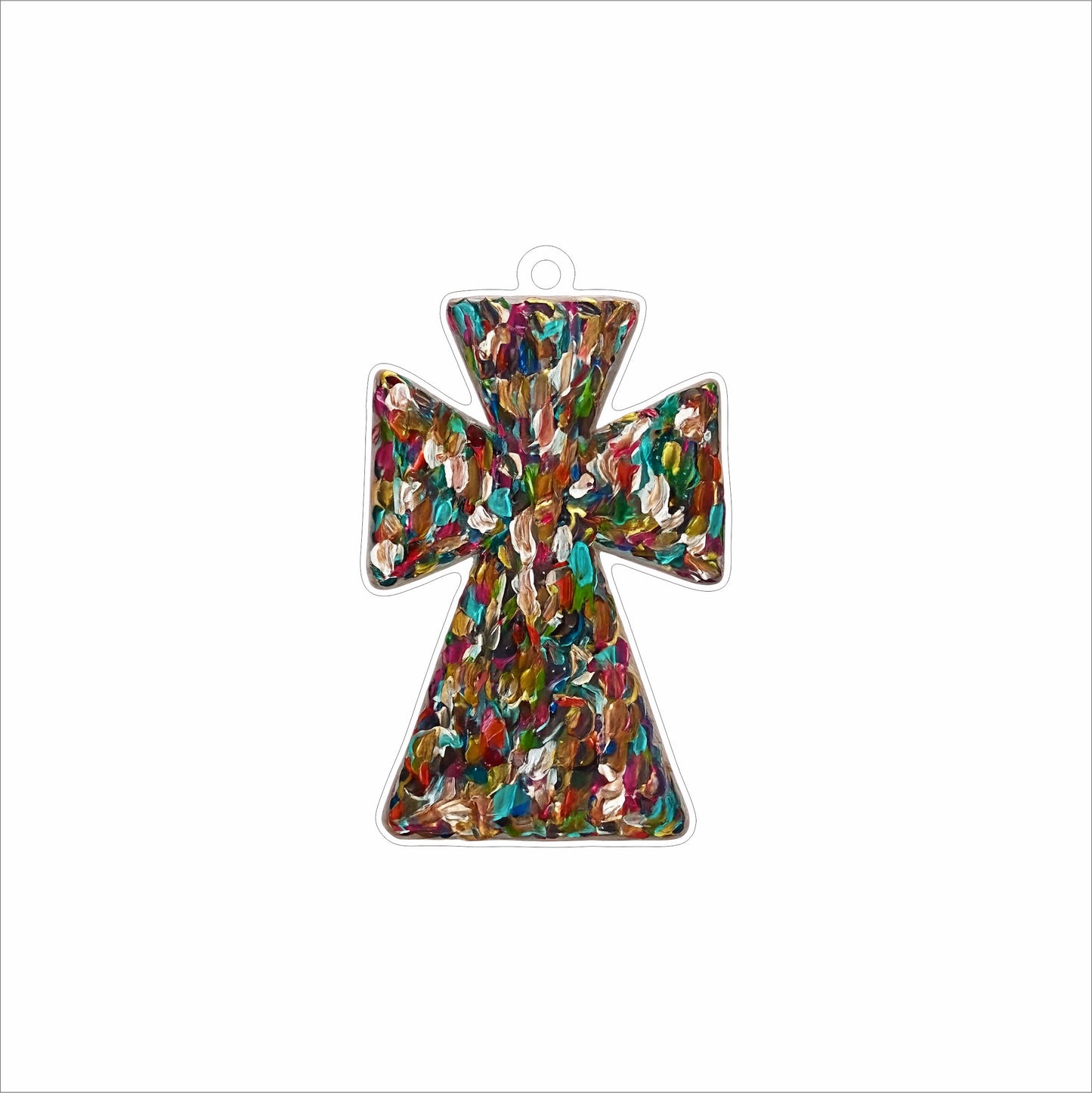 LDC-003 Abstract Multi-Cross Ornament | 0.25Acrylic Ornament