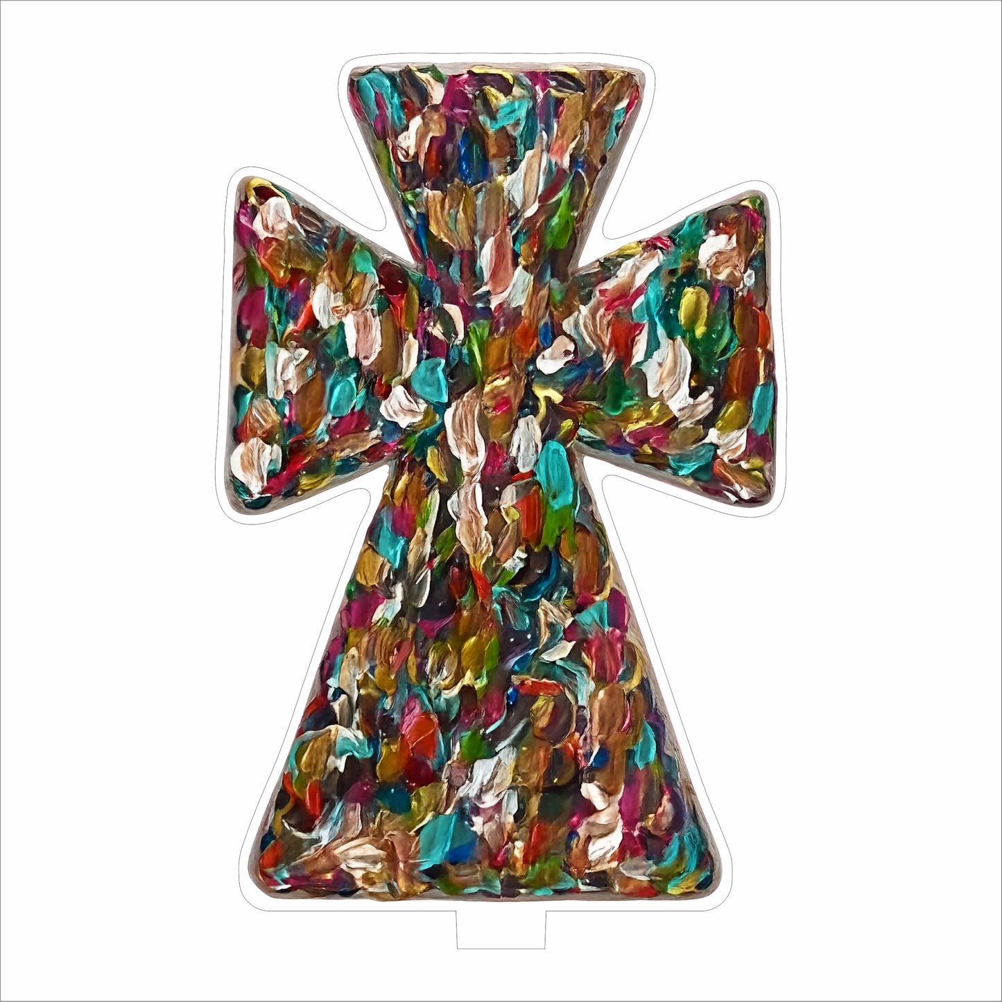LDC-004 Abstract Multi-Cross Standable | 0.25Acrylic Standable | Case of 4