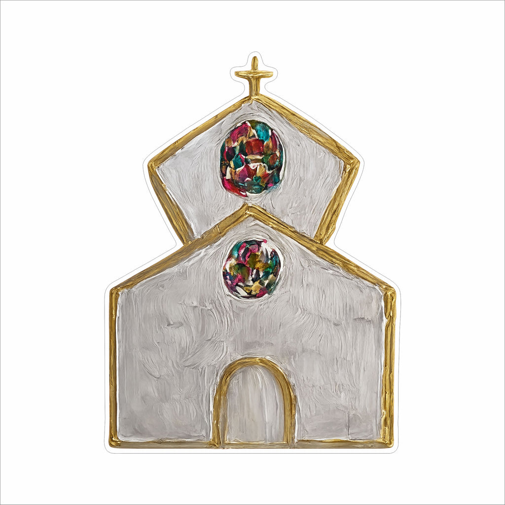 LDC-005 Stained Glass Window Tiered Church | 0.75Acrylic Contour