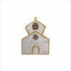 LDC-006 Stained Glass Window Tiered Church Mini | 0.50Acrylic Mini Contour