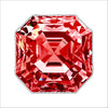 Red Gemstone Coaster | 0.25" Acrylic With Cork | Pack of 4