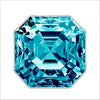 Teal Gemstone Coaster | 0.25" Acrylic With Cork | Pack of 4