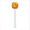 Gold Gemstone Drink Stirrer | 0.125in. Acrylic Cutout | Case (any 135+)