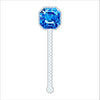 Blue Gemstone Drink Stirrer | 0.125in. Acrylic Cutout | Case (any 135+)
