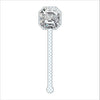 Silver Gemstone Drink Stirrer | 0.125in. Acrylic Cutout | Case (any 135+)