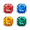 Gemstone Coaster - Bundle 2 | 0.25" Acrylic With Cork | Pack of 4