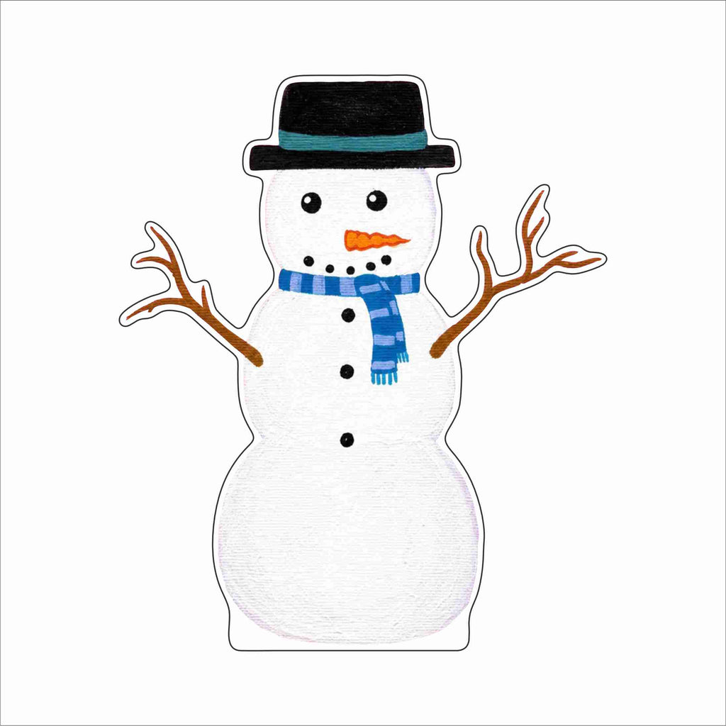 LMB-025 Smiling Snowman | 0.75Acrylic Contour