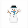 LMB-026 Smiling Snowman Mini | 0.50Acrylic Mini Contour