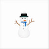 LMB-027 Smiling Snowman Ornament | 0.25Acrylic Ornament