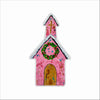 LNS-001 Pink Winter Church | 0.75Acrylic Contour