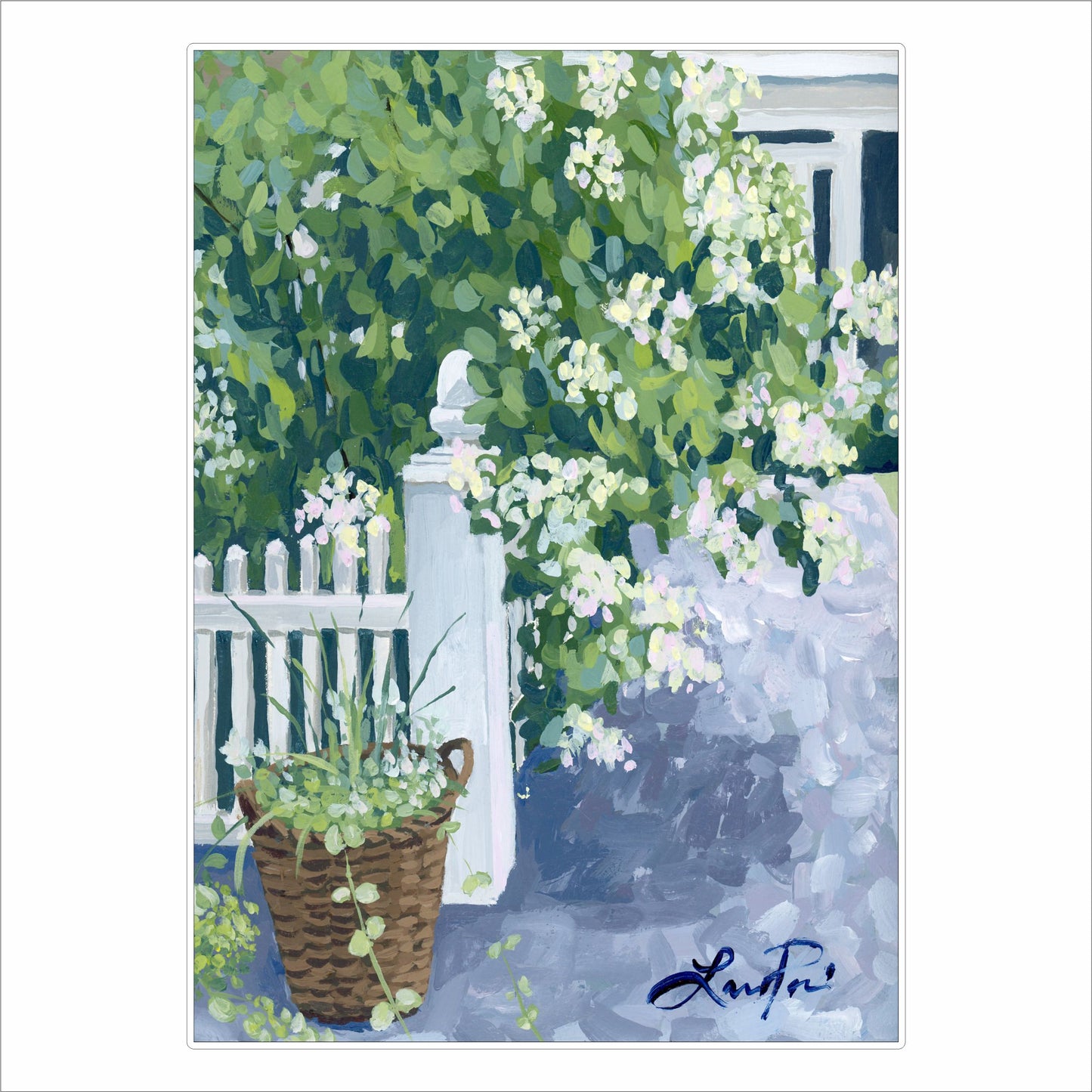 LPA-004 Fence of Blooms Block | 0.75Acrylic Contour