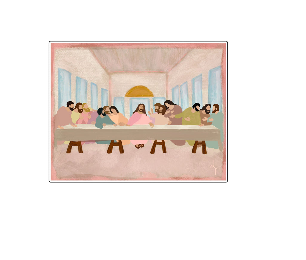 LTA-003 The Last Supper - Pastel | 0.75Acrylic Contour |