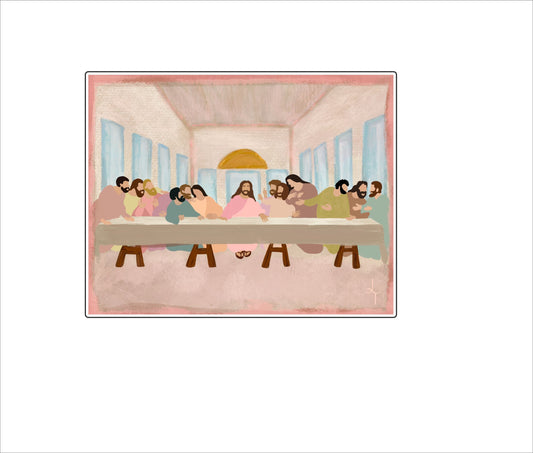 LTA-003 The Last Supper - Pastel | 0.75Acrylic Contour |
