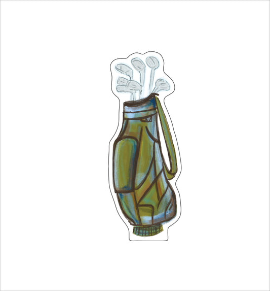 LTA-007  Blue Golf Bag | 0.75Acrylic Contour |