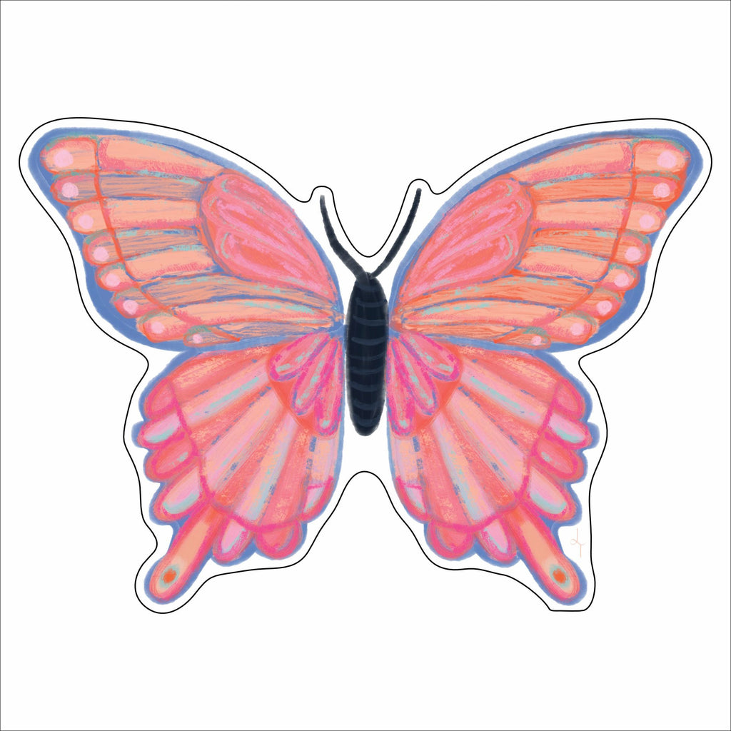 LTA-018 Pastels Butterfly Mini | 0.50Acrylic Mini |