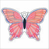 LTA-019 Pastels Butterfly Ornament | 0.25Acrylic Ornament |