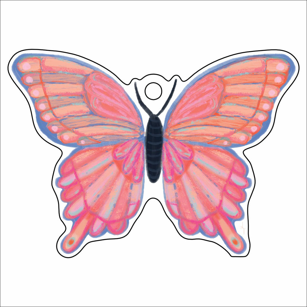 LTA-019 Pastels Butterfly Ornament | 0.25Acrylic Ornament |