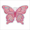 LTA-025 Pink Butterfly Ornament | 0.25Acrylic Ornament |