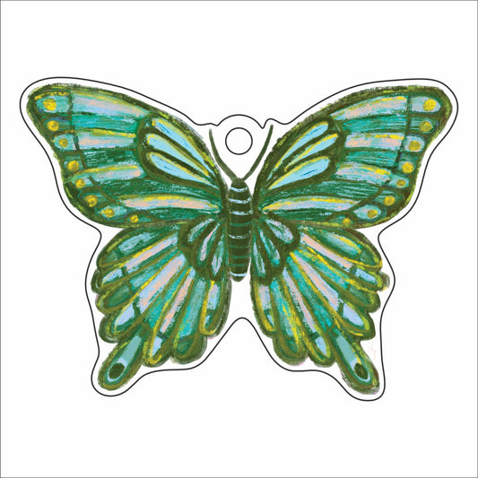 LTA-031 Green Butterfly Ornament | 0.25Acrylic Ornament |