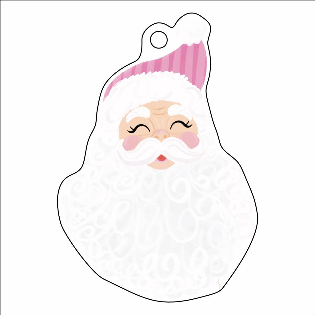 LTA-033 Jolly Santa Ornament | 0.25Acrylic Ornament |
