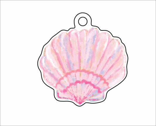 LTA-040 Pastel Seashell Ornament | 0.25Acrylic Ornament |