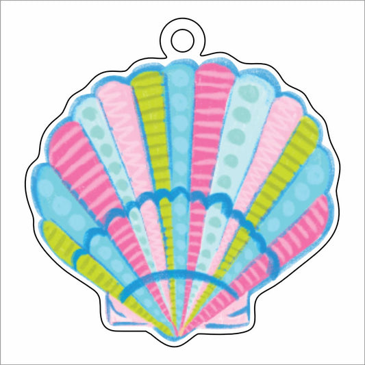 LTA-043 Seashell Ornament | 0.25Acrylic Ornament |