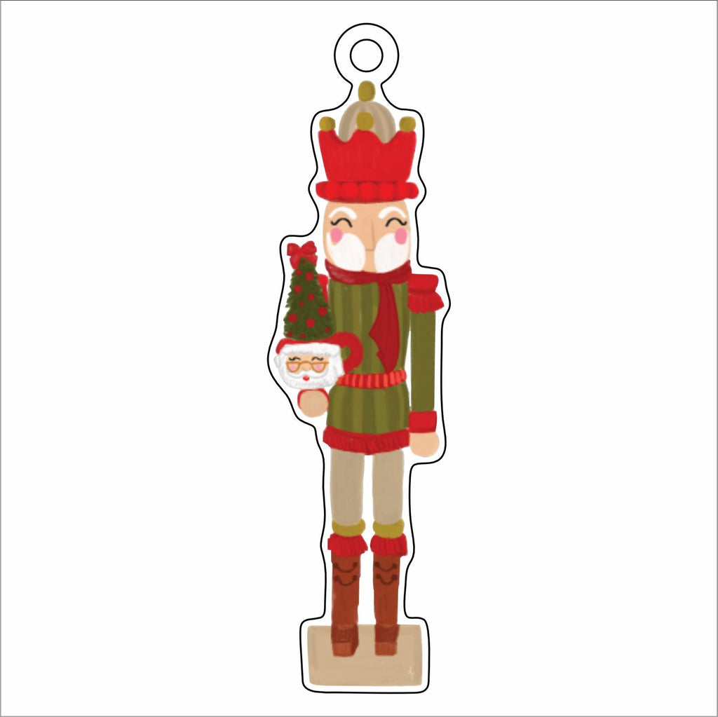 LTA-049  Merry Red Nutcracker Ornament | 0.25Acrylic Ornament |