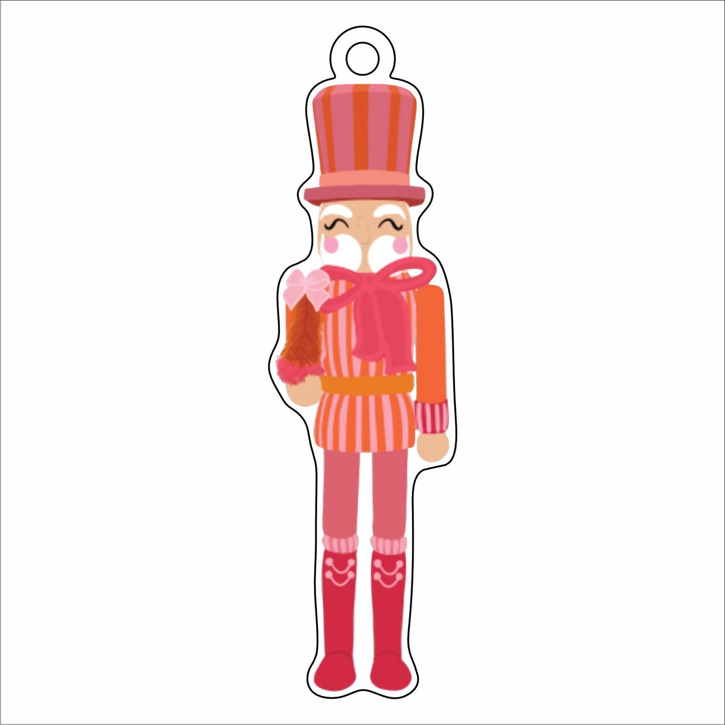 LTA-050  Pink Nutcracker Ornament | 0.25Acrylic Ornament |