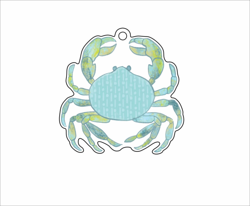 LTA-061 Crab Ornament | 0.25Acrylic Ornament |