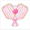 LTA-070  Pink Pickleball Ornament | 0.25Acrylic Ornament |