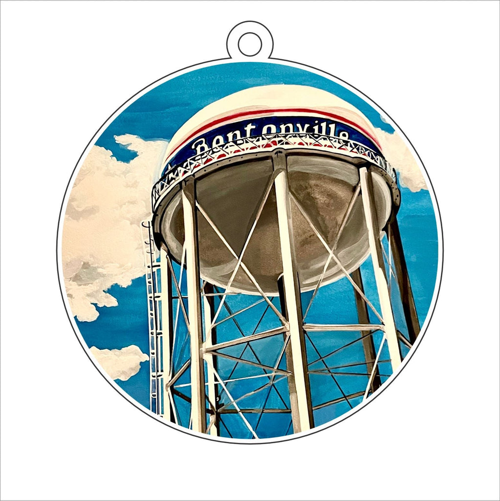 LVA-002 Bentonville Water Tower Ornament | 0.25Acrylic Ornament | Case of 25
