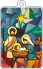 LVA-008 Stained Glass Nativity Ornament | 0.25Acrylic Ornament |