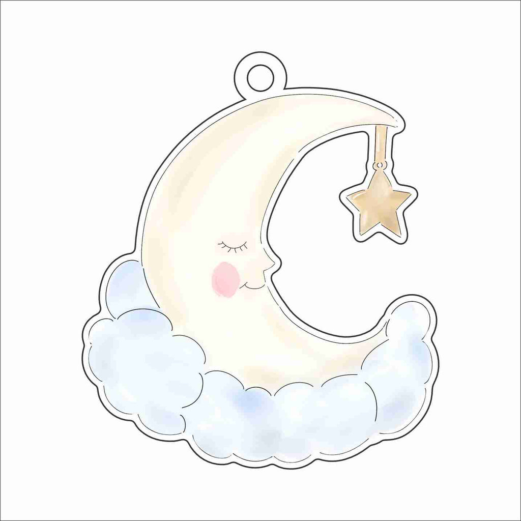 LWA-004 Lovely Moon Ornament | 0.25Acrylic Ornament