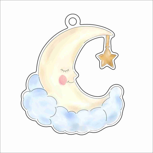 LWA-004 Lovely Moon Ornament | 0.25Acrylic Ornament