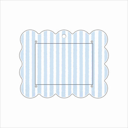 LWA-011 EJ Stripe Ornament Photo Frame | 0.25Acrylic Picture Frame