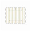LWA-013 Taupe Stripe Ornament Photo Frame | 0.25Acrylic Picture Frame | Case of 5