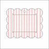 LWA-038 Pink Stripe Ornament Photo Frame | 0.25Acrylic Picture Frame | Case of 4