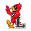 LWS-002 UofL Cardinals | 0.75in. Acrylic Contour |