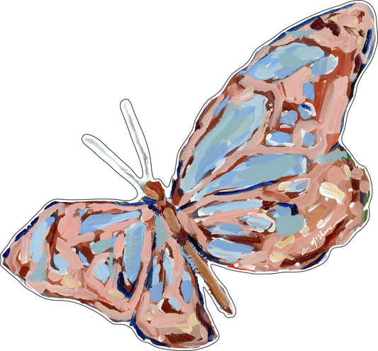CMS-524 Light Pink Butterfly Wall Giclee | 0.25Acrylic Contour | Case of 25