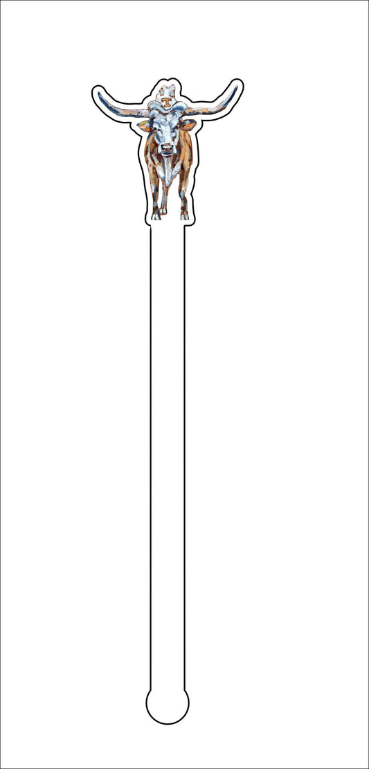 CMS-548-C4 Longhorn Drink Stirrer Set | 0.125Acrylic Stirrer | Set of 4
