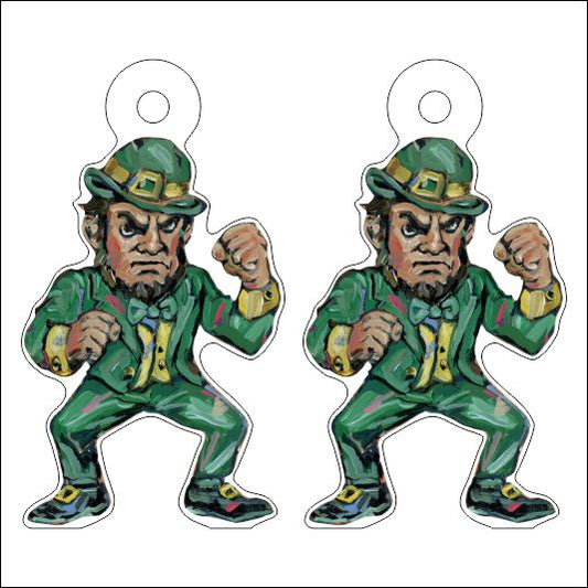 CMS-693-C10 Lucky Charm Earring  | 0.125Acrylic Earrings | Set of 10